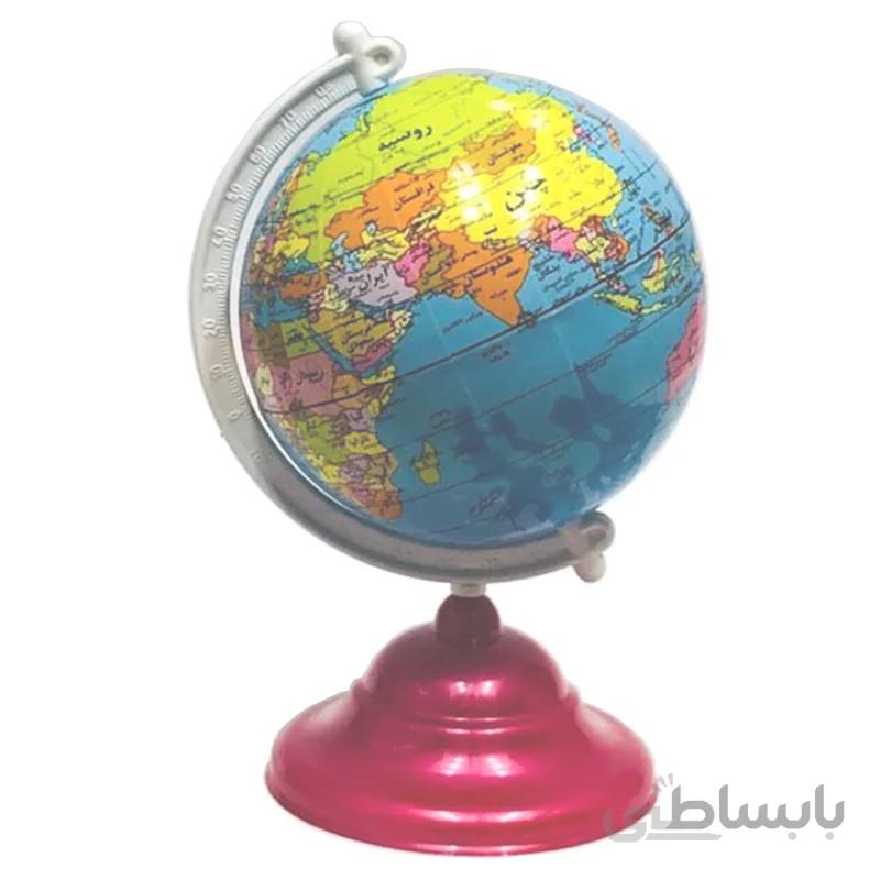 کره جغرافیایی سایز 10 پایه پلاستیکی پارس رسام