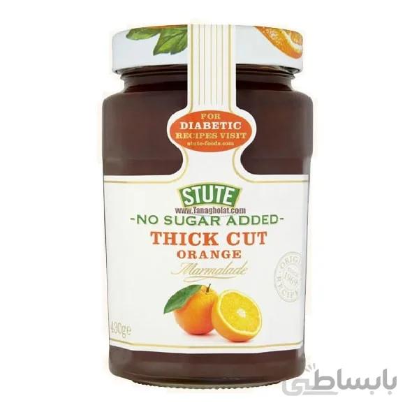 مربا دیابتی پوست پرتقال اشتوت بدون شکر STUTE Thick Cut Orange