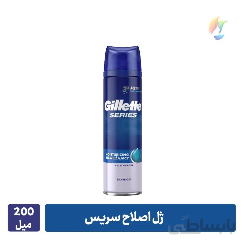 ژل اصلاح ژیلت سری ۳X مدل Moisturizing حجم ۲۰۰ میلی لیتر