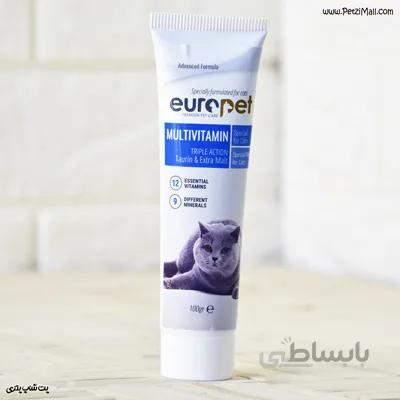 خمیر مولتی ویتامین گربه یورو پت یورو پت ساخت ترکیه ۱۰۰ گرمی کد ۵۷۶