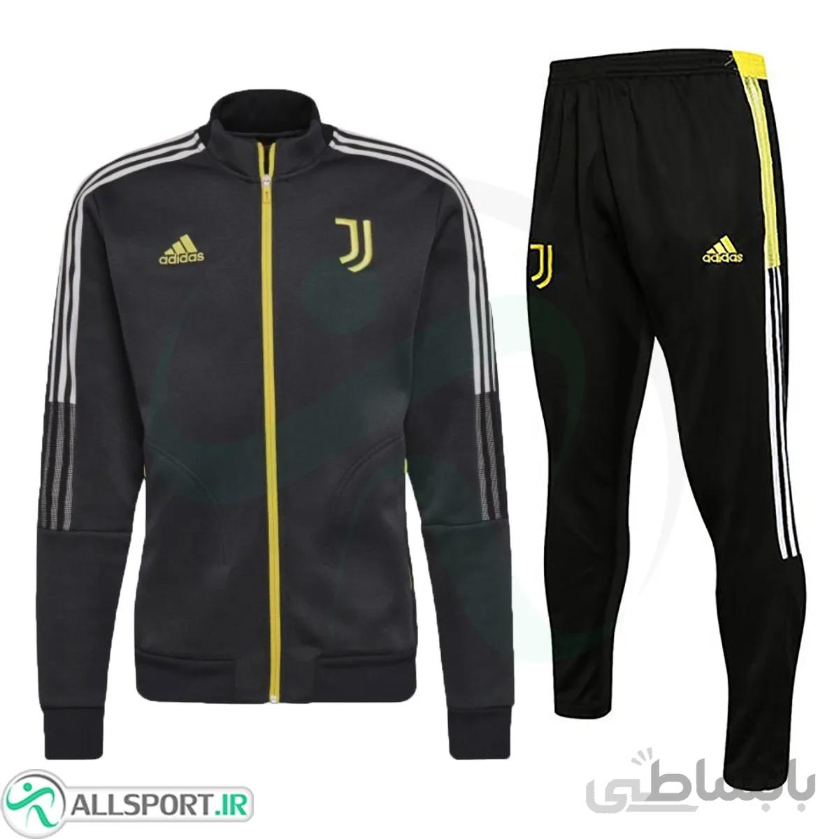 ست گرمکن شلوار یوونتوس Juventus Training Tracksuit 2021-22 Black Yellow