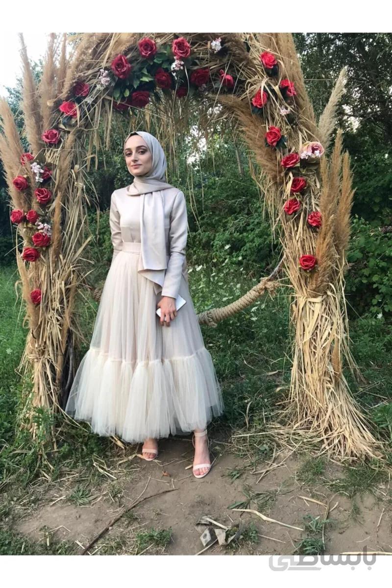 فروش پستی ست لباس مجلسی زنانه برند Binbir Atölye رنگ قهوه ای کد ty93730033