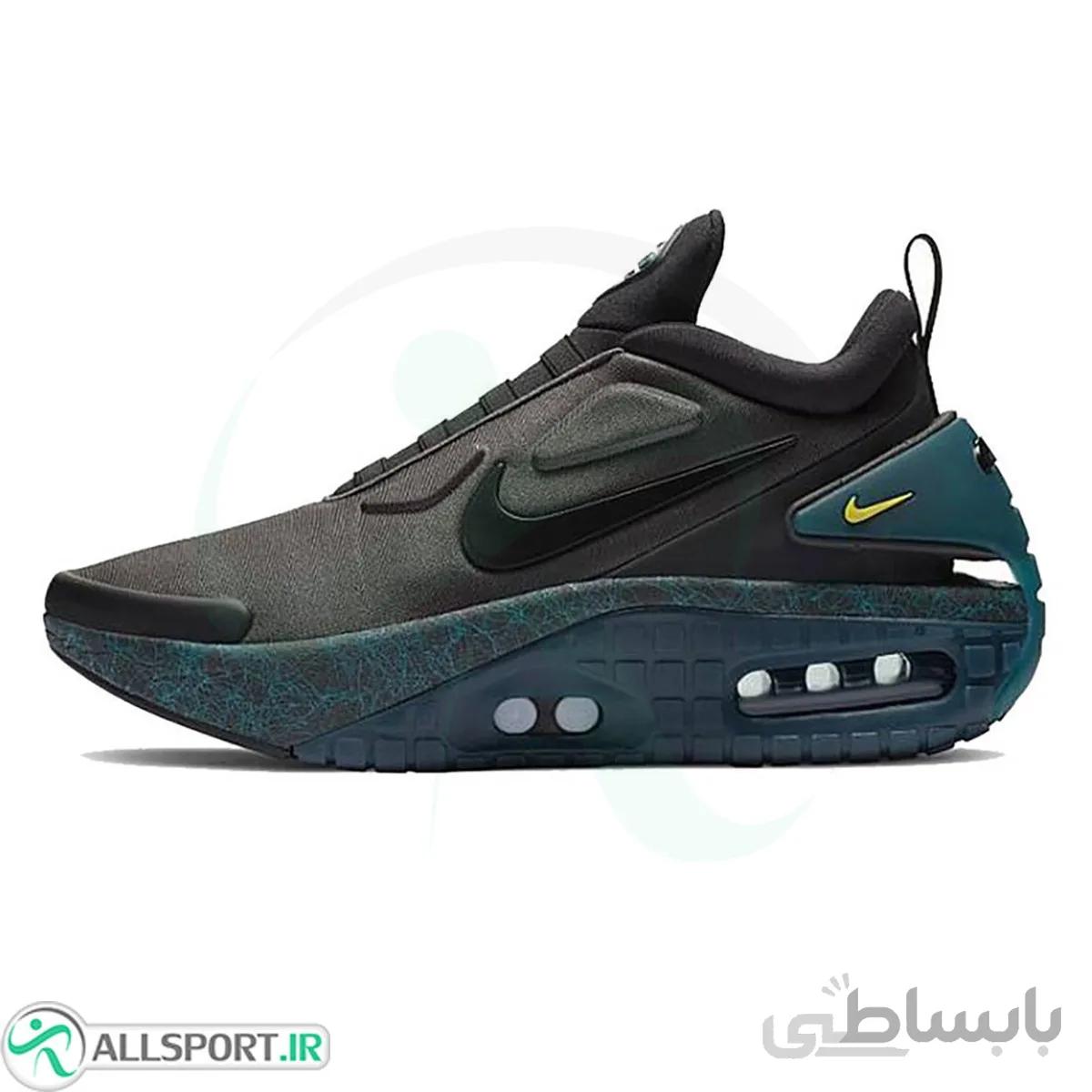 کتانی رانینگ مردانه نایک طرح اصلی Nike Air Max Adapt Black Green
