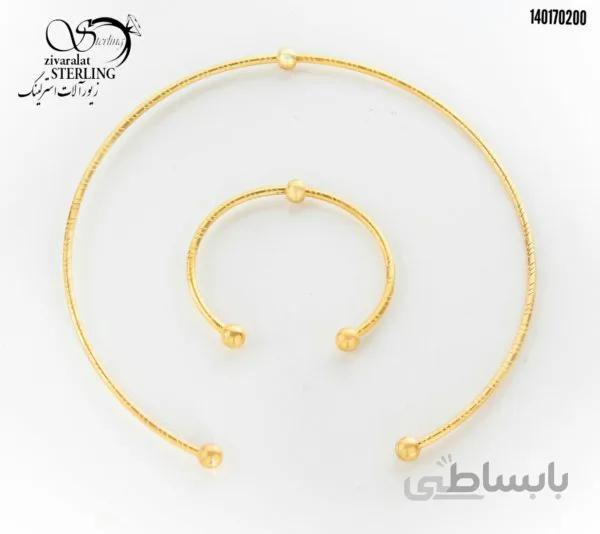 ست طوق استیل گوی دار کد: 2964