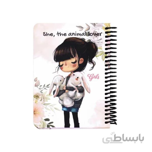 دفتر یادداشت دات نوت طرح دختران Girls سایز A6 کد 01