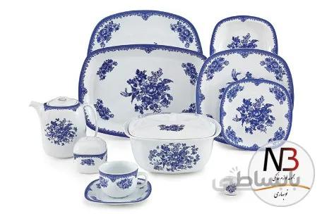 سرویس چینی زرین 12 نفره کامل فلورانس (98 پارچه) ا Zarin Iran Quattro Florence 98 Pieces Porcelain Dinnerware Set