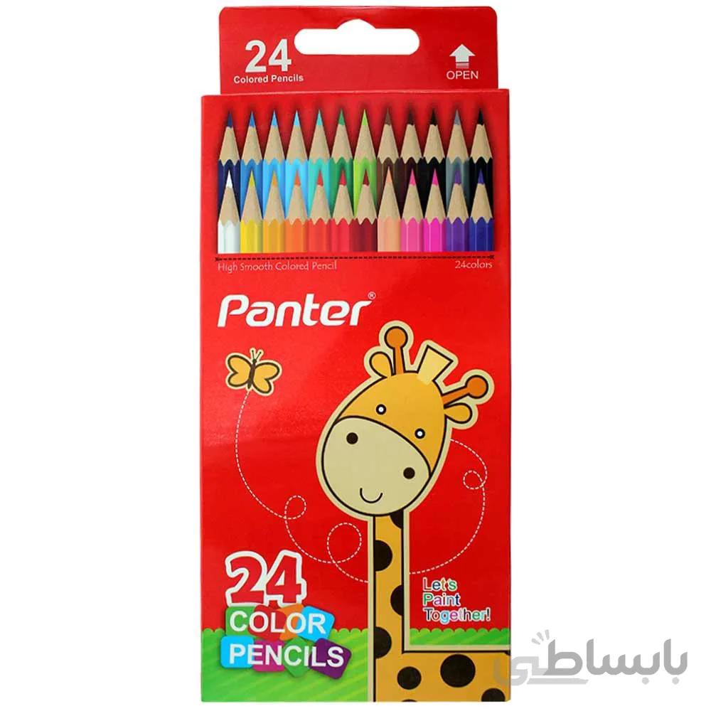 مداد رنگی 24 رنگ پنتر ا Crayons 24 colors panther