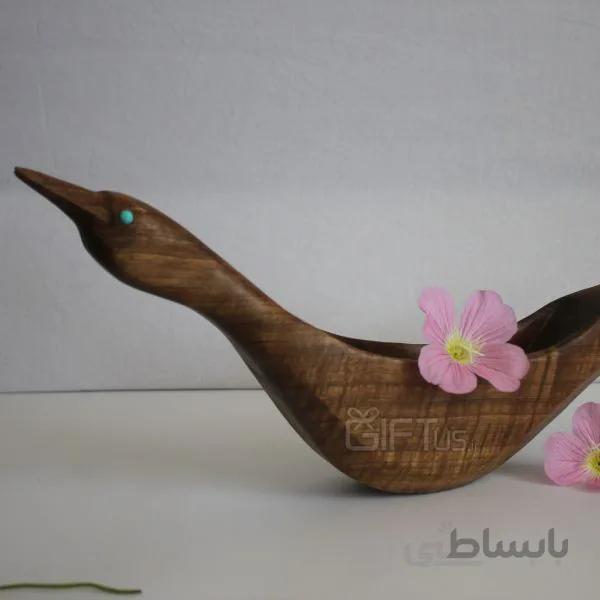 ظرف شکلات چوبی طرح غاز