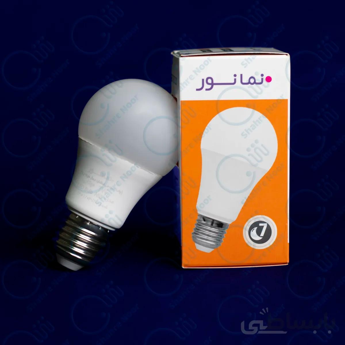 لامپ LED حبابی 7 وات نمانور