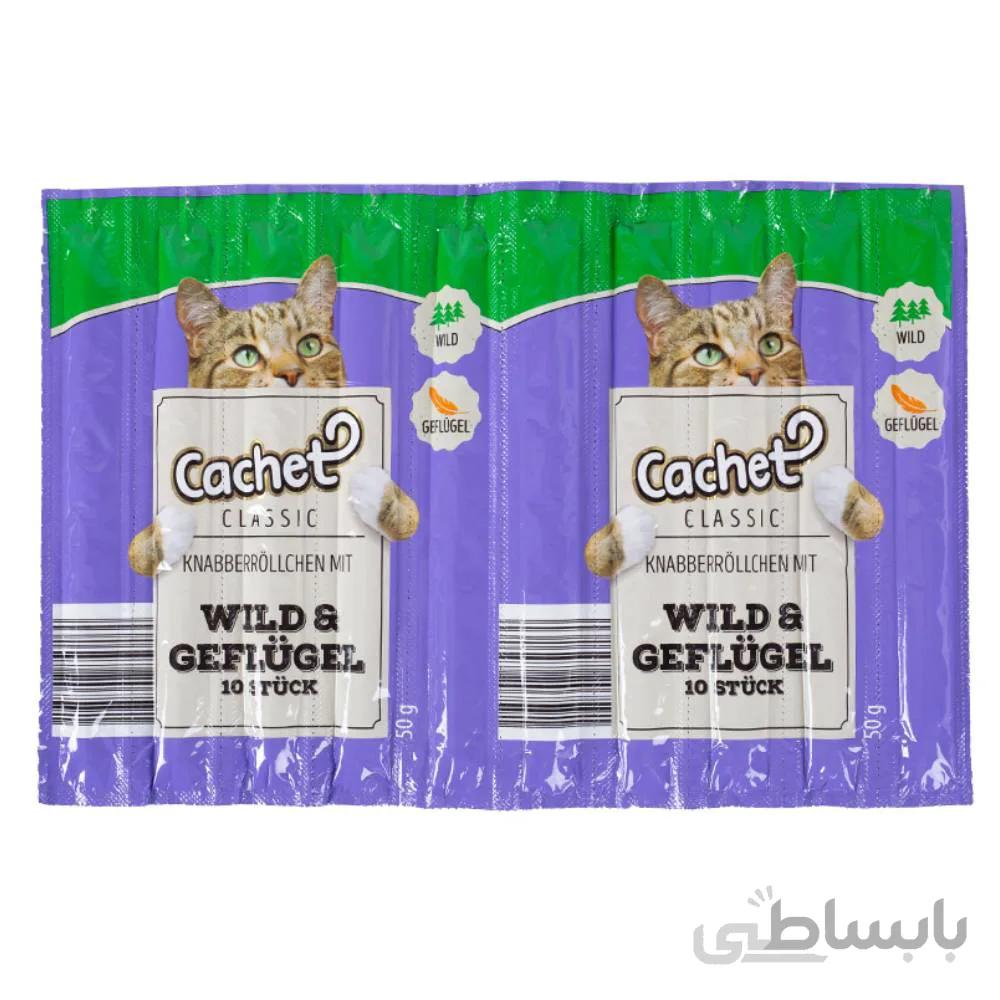 استیک مدادی گربه کچت طعم گوشت شکار و مرغ تعداد 10 استیک