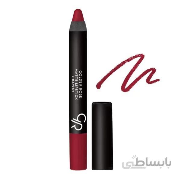 رژ لب مدادی گلدن رز شماره 04 ا Golden Rose Matte Lipstick Crayon No. 04