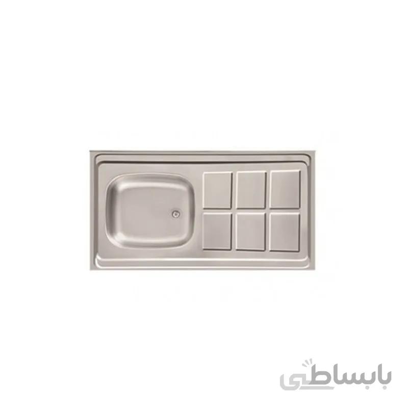 سینک معمولی اخوان تک لگن مدل 50*100 براق