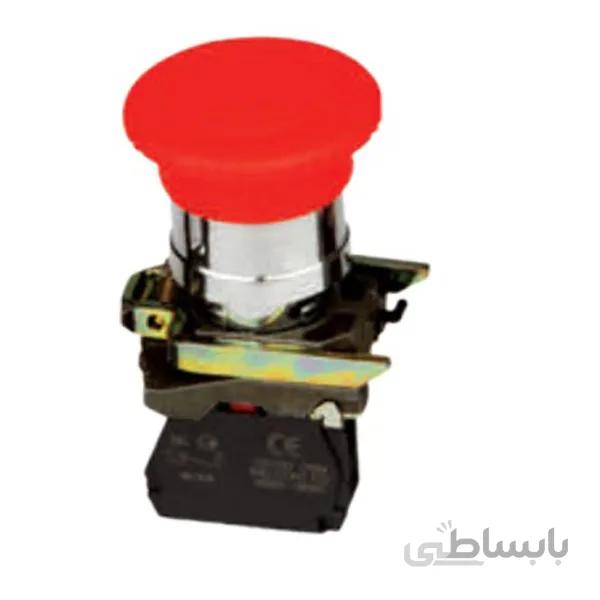 استپ امرجنسی فلزی ساده سالزرSA22-BA42-1NC-RED