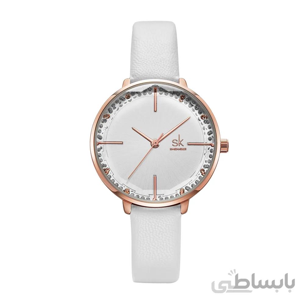 ساعت مچی عقربه ای زنانه اس کا مدل K8048-white