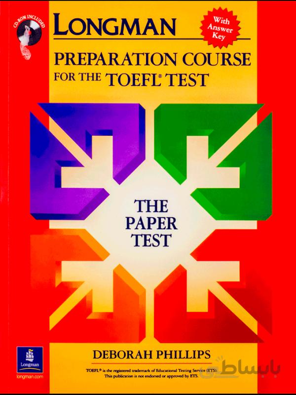 کتاب لانگمن پی بی تی پریپریشن کورس فور تافل تست پیپیر تست Longman PBT Preparation Course for the TOEFL Test The Paper Tests قرمز