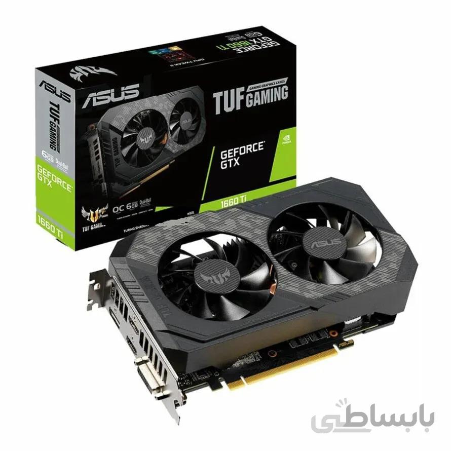 کارت گرافیک ایسوس مدل ASUS TUF GTX 1660TI O 6G GAMING ا ASUS TUF GTX 1660TI O 6G GAMING