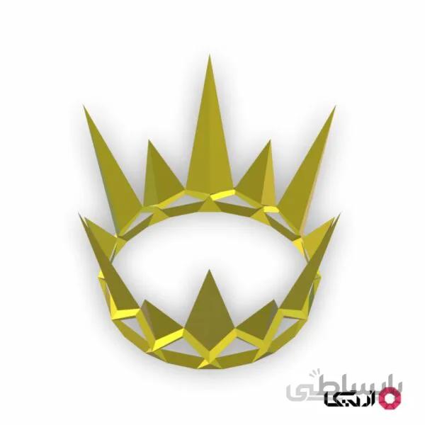 پازل سه بعدی تاج مقوایی (۳D)