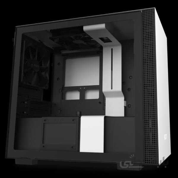 NZXT H210 Mini-ITX Case with Tempered Glass – MATTE WHITE BLACK