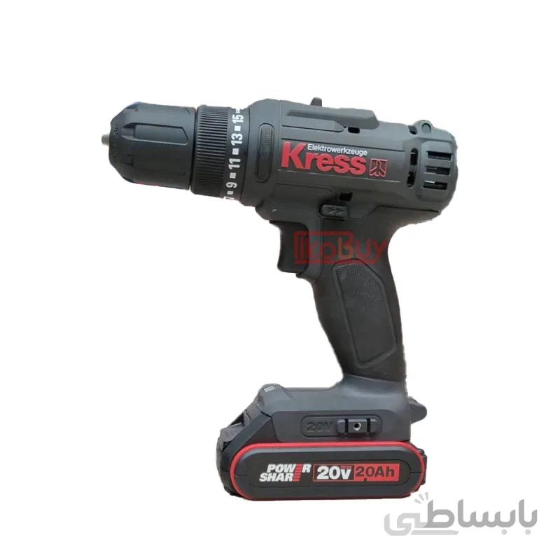 دریل شارژی 20 ولت برند کریس مدل KRESS KU210.9 ا 20 volt cordless drill Kress KU210.9