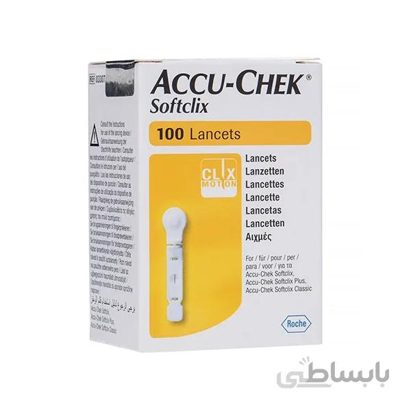 سوزن تست قند خون اکیو چک soflclix عددی100 ا Accu Chek Soflclix Lancets