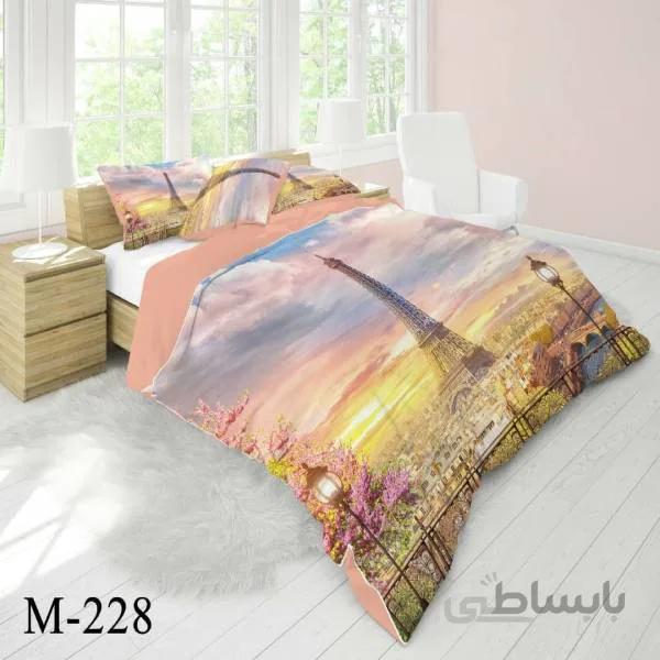 روتختی سه بعدی ساتن ابریشم ترک طرح مدرن - کد M 228