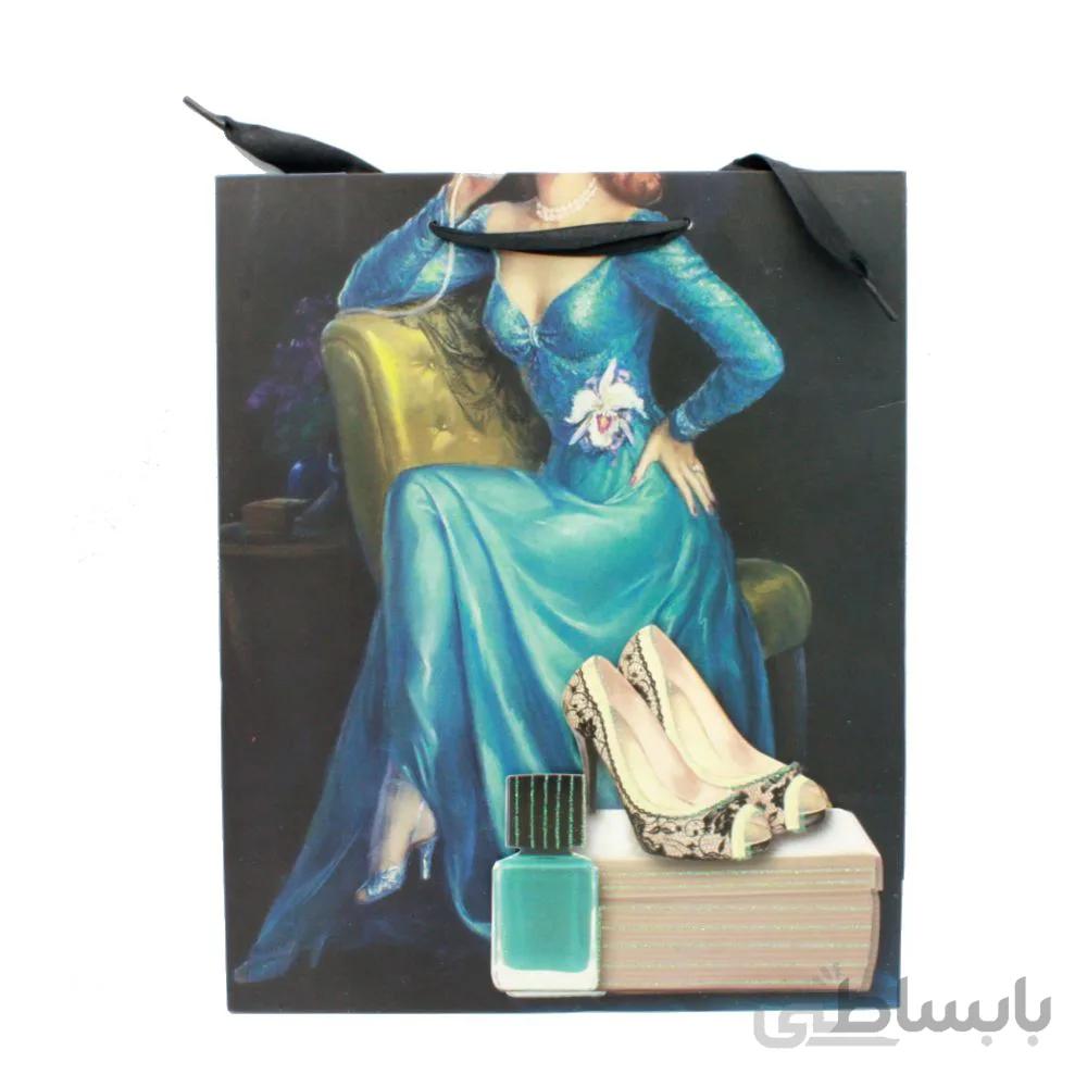 ساک هدیه زنانه 3 بعدی طرح کفش و لاک