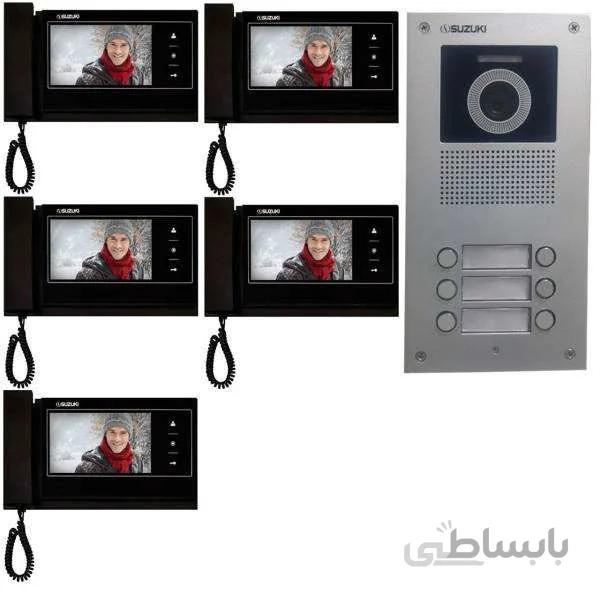 آیفون تصویری سوزوکی مدل 727i-5v-c مجموعه 6 عددی