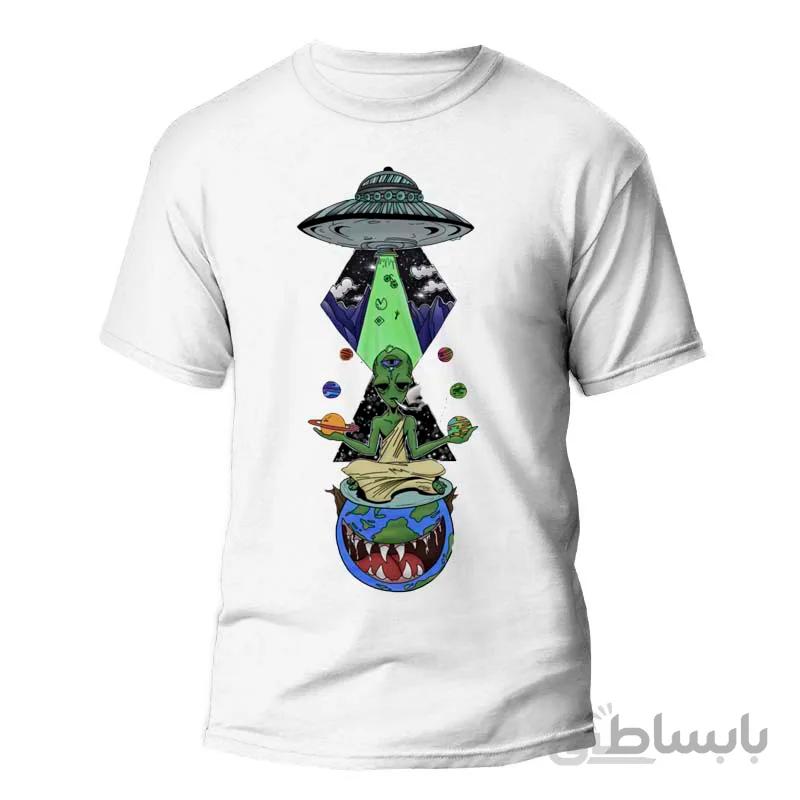 تیشرت طرح space alien high
