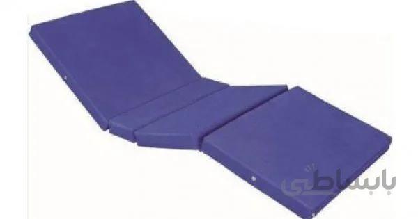 تشک بیمارستانی سه تیکه (تاشو) روکش pvc با ارتفاع 7 سانت