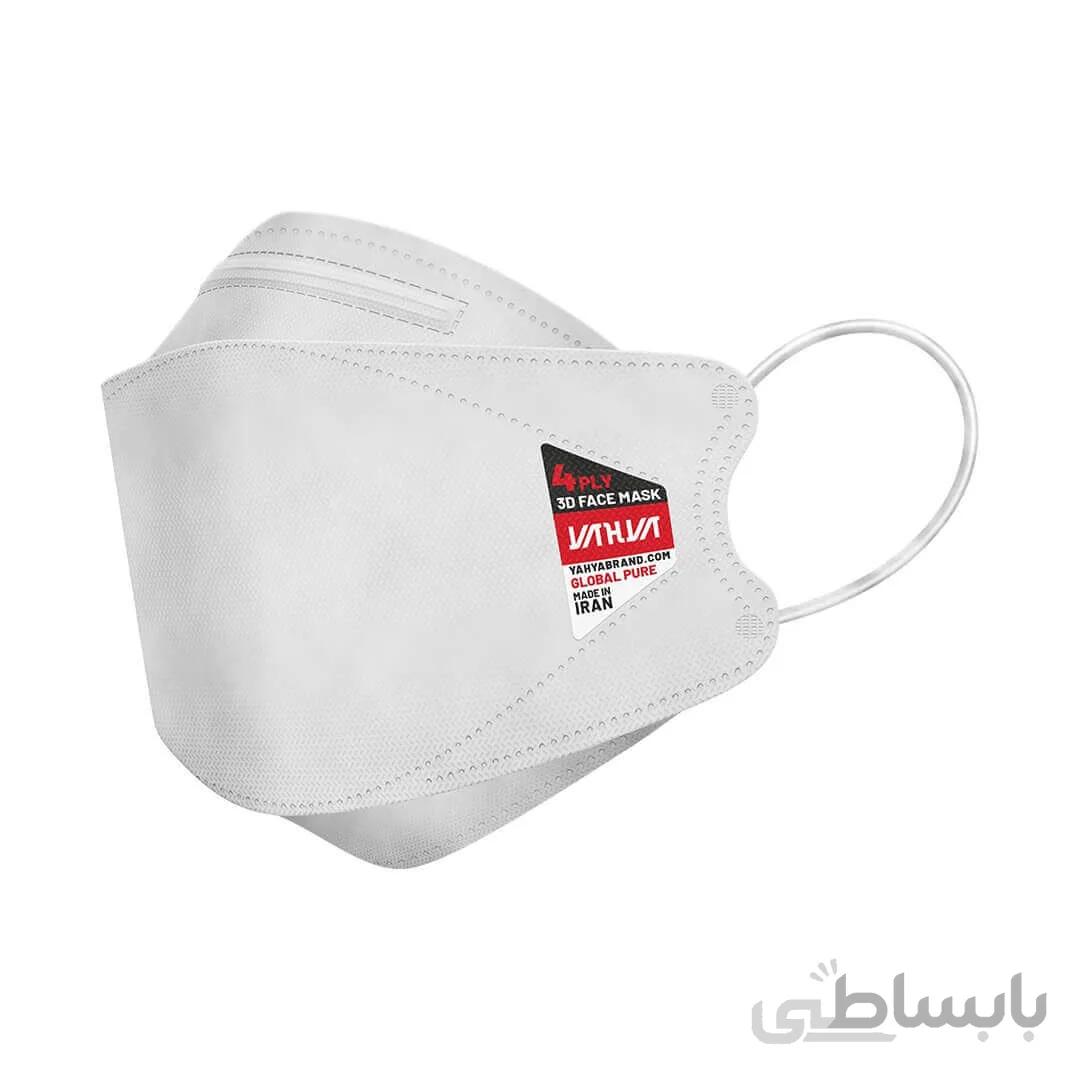 ماسک سه بعدی ۴ لایه پک 10 عددی دارای گیره پشت گردنی