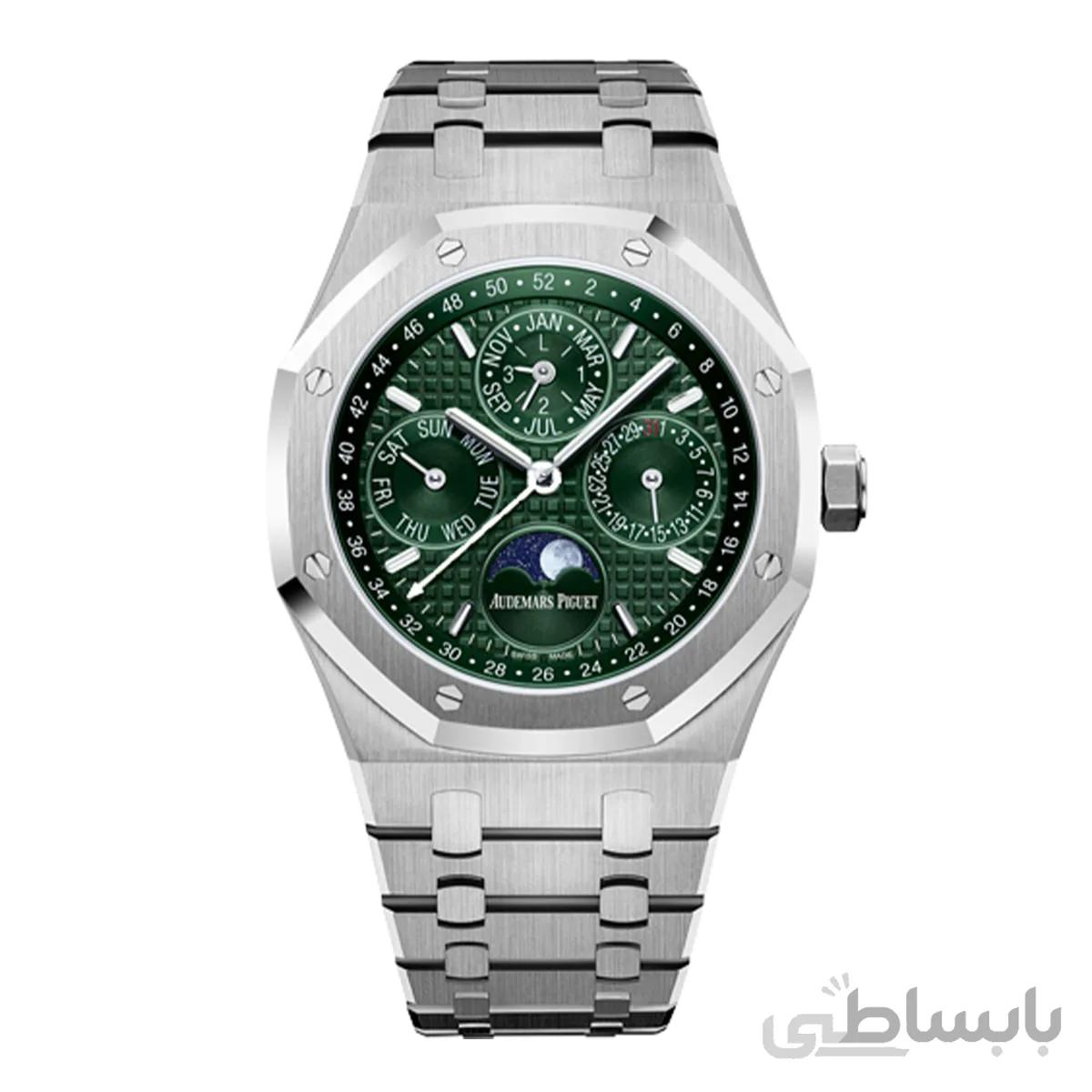 ساعت ای پی مردانه سبز مدل Audemars Piguet Royal OAK