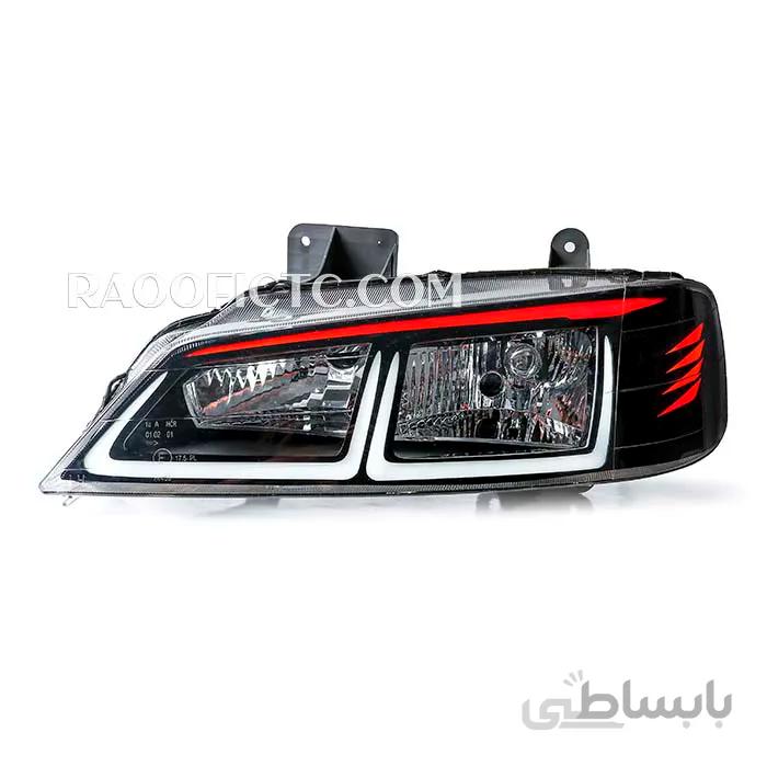 چراغ جلو پژو پارس طرح کادری قرمز