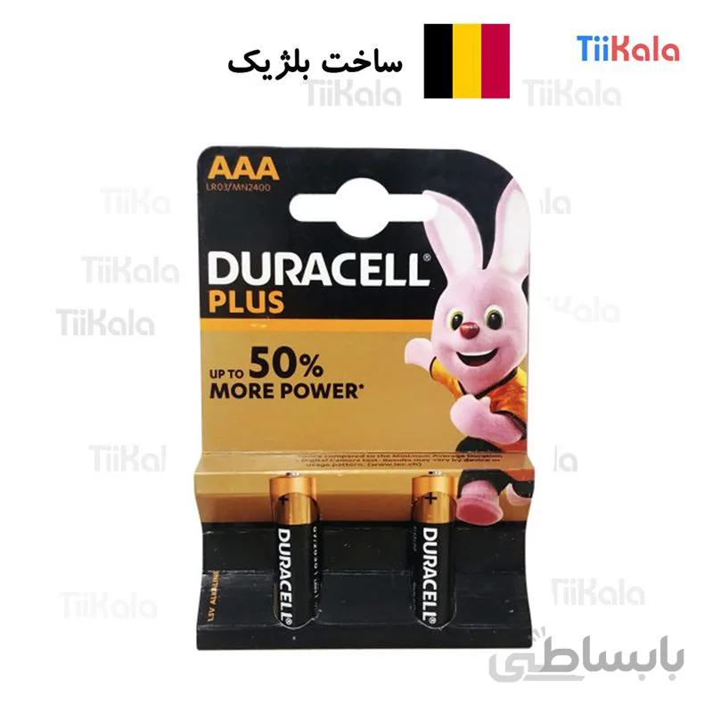 باتری نیم قلمی دوراسل مدل Plus Power بسته 2 عددی ساخت بلژیک