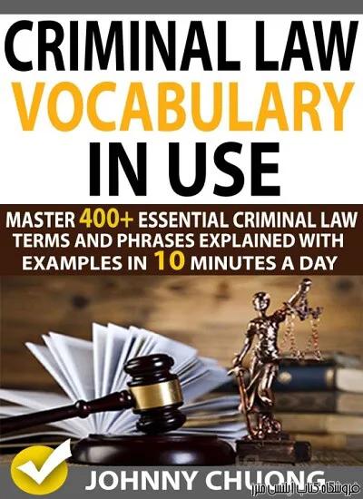 کتاب Criminal Law Vocabulary In Use Master 400+ Essential