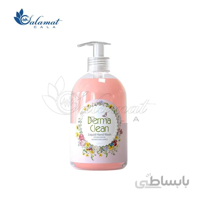 مایع دستشویی درماکلین صدفی حاوی روغن اینکا اینچی، عصاره های برگاموت و وینکا 500 میل ا dermaclean hand wash liquid inca inchi bergamot vinca 500ml