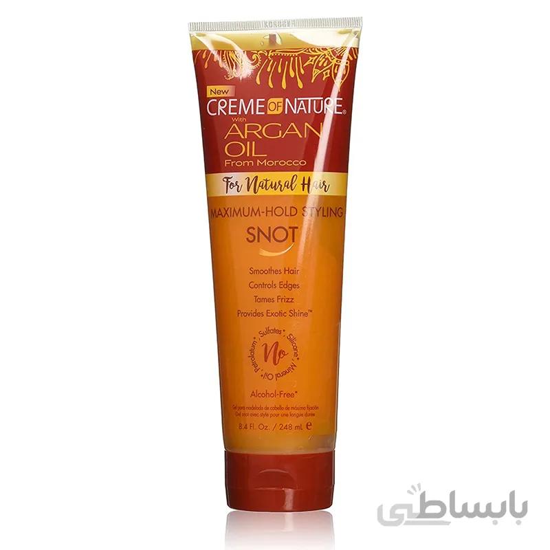 ژل حالت دهنده موهای فر کرم اف نچرال Creme Of Nature Argan Oil Flexible Styling SNOT