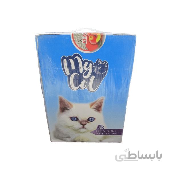 خاک گربه مایکت با رایحه هلو وزن 4 کیلوگرم _ Mycat