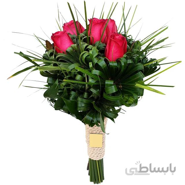 دسته گل 5 شاخه رز