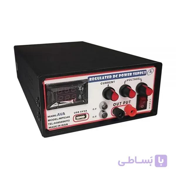 منبع تغذیه آزمایشگاهی AVA مدل MPS345 — تصویر 1