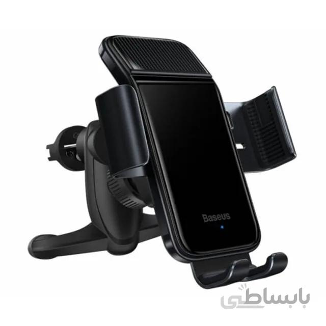 پایه نگهدارنده و شارژر بی سیم گوشی موبایل باسئوس مدل suzg000001