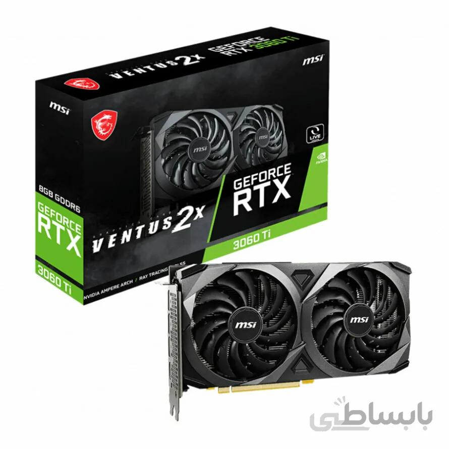 کارت گرافیک مدل MSi GeForce RTX 3060 Ti VENTUS 2X 8G V1 LHR