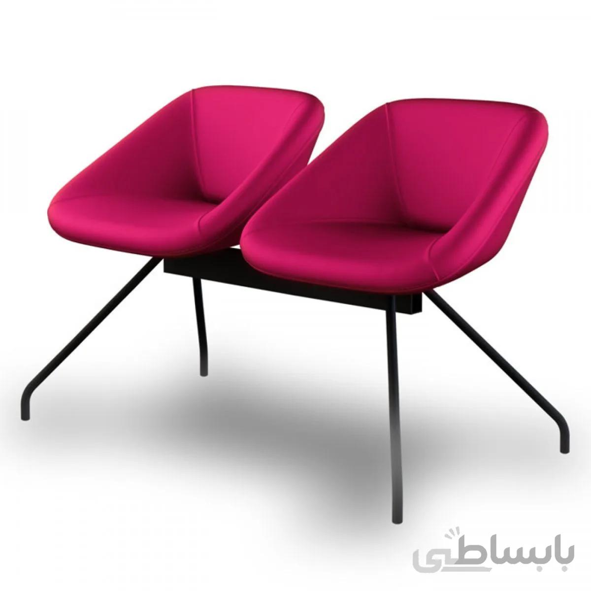 ‌صندلی انتظار دو نفره مدل Triangle هلگر