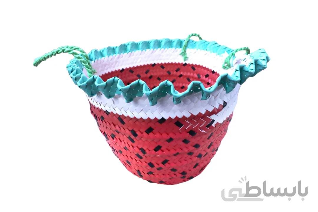 ساک حصیری طرح هندوانه کد 02