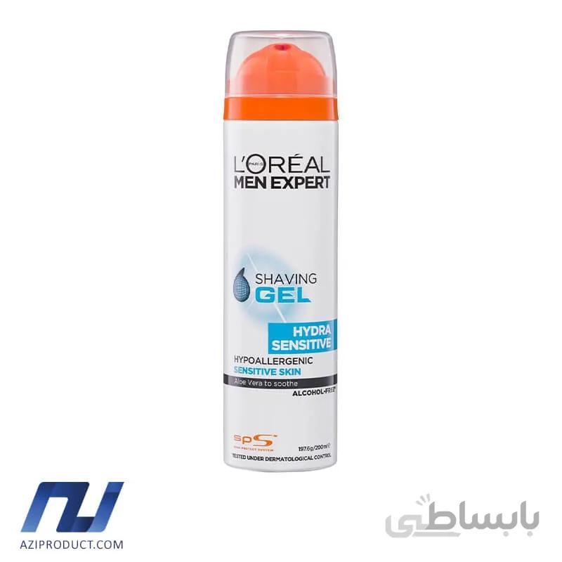 ژل اصلاح لورال مدل Hydra Sensetive حجم 200 میل