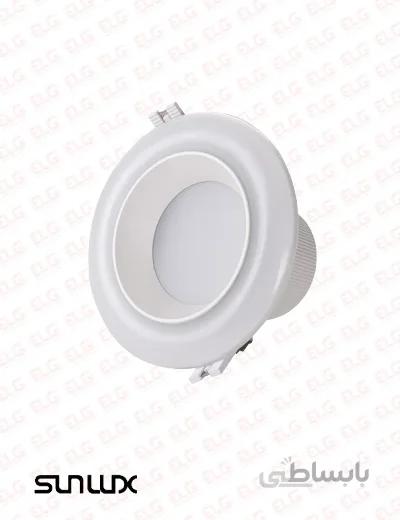 چراغ پنلی LED توکار 10 وات دو رنگ ریموت دار سان لوکس مدل D101R