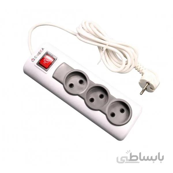 چند راهی برق امگا مدل R3000 طول 1.5 متر ا Omega R3000 Power Strip 1.5M