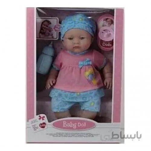 عروسک نوزاد گوشتی با کلاه مدل 9801