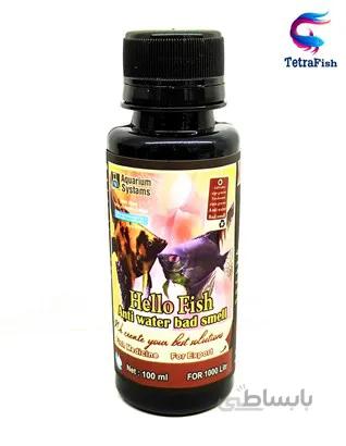 محلول عصاره زغال Hello Fish 100 ml