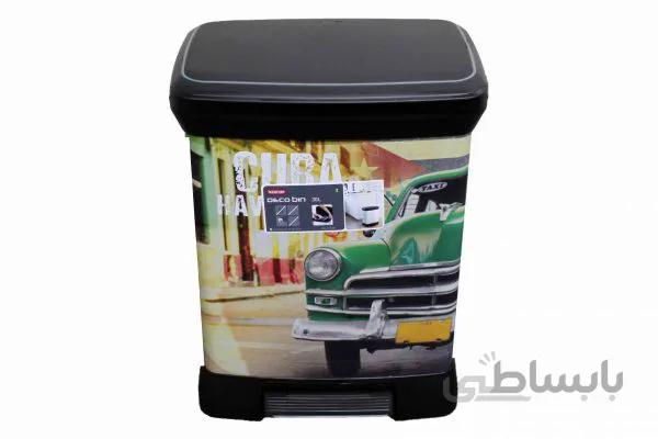 سطل ۴گوش پدالی کرور (CURVER) مدل CUBA