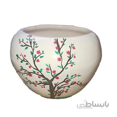 گلدان سرامیکی طرح دار